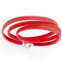Bracelet Amen Padre Nostro in Leather PNIT23-57 - PNIT23-57